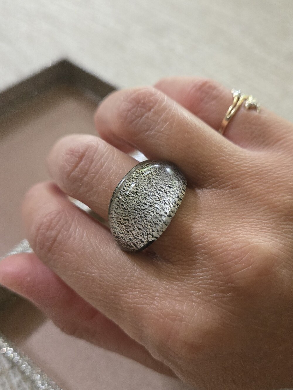 Vintage Murano Glass Ring